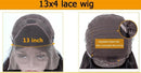 13x4 HD Transparent Lace Front Bouncy Curl Human Hair Wigs 200% Density