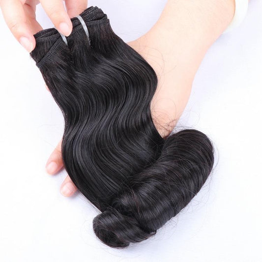 Beumax Double Drawn 12A Grade EGG CURL BUNDLES with CLOSURES &