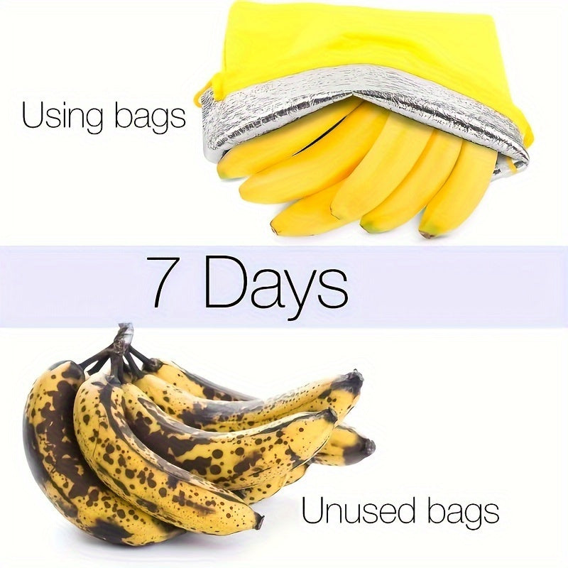 Extend Banana Freshness: Durable & Washable Storage Bag – Lightweight, Food-Safe Kitchen Organizer for Fruit and Veggie Freshness