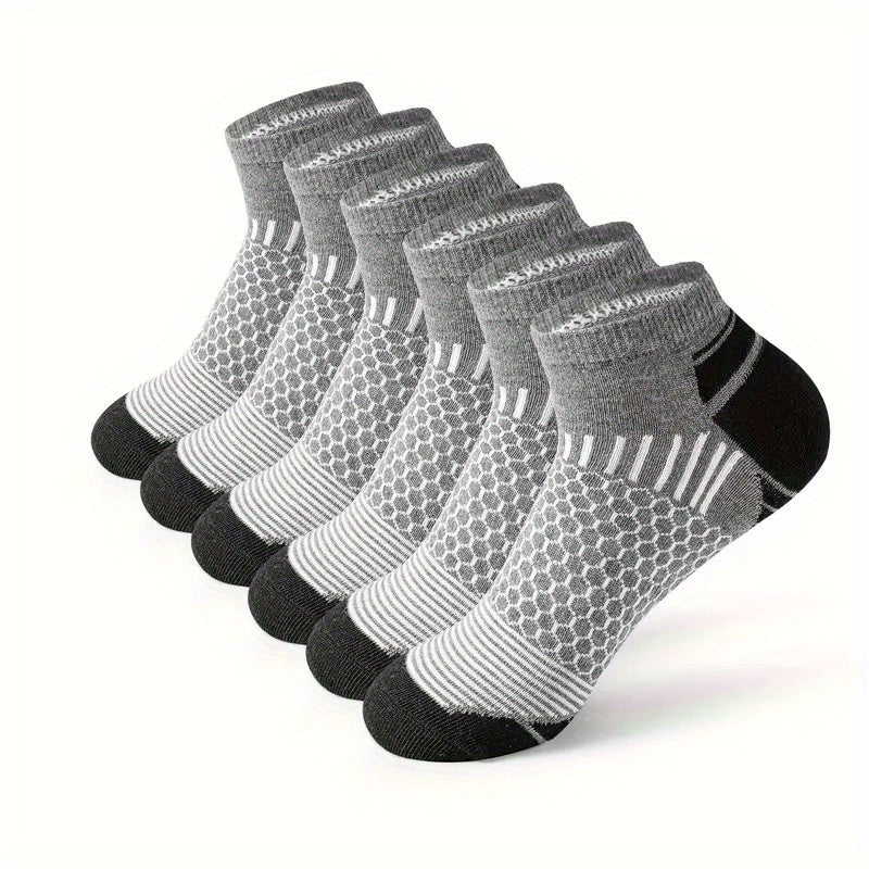 6 Pairs Of Socks Men's Short Sports Socks Four Seasons, Men's Short Low-cut Socks Absorb Sweat