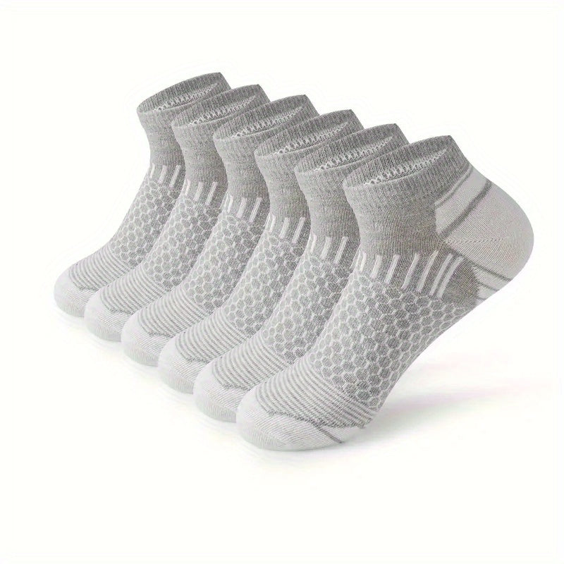 6 Pairs Of Socks Men's Short Sports Socks Four Seasons, Men's Short Low-cut Socks Absorb Sweat