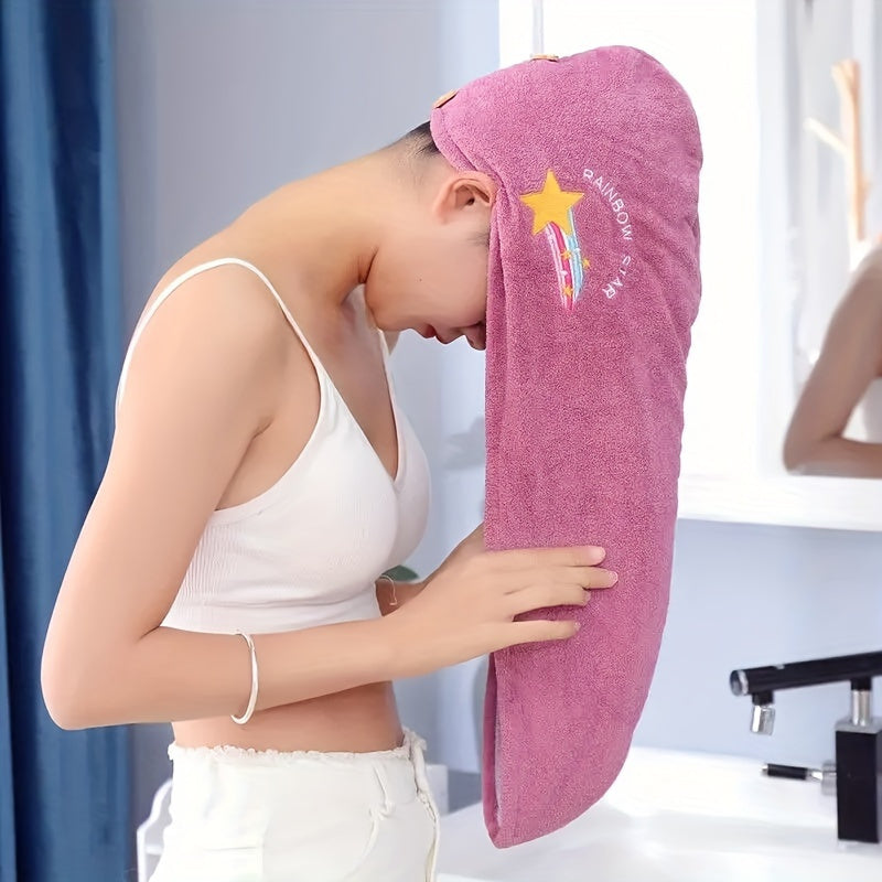 Super Soft Quick Dry Towel Hat for Ladies - Absorbent Padded Wrapped Towel Bag Suitable for Shower and Bathroom Use