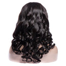 13x4 HD Transparent Lace Front Bouncy Curl Human Hair Wigs 200% Density