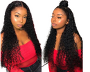 180% Density Full 4x4 Transparent Lace Front Water Wave Human Hair Wig