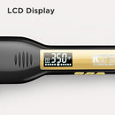 KIPOZI Professional Hair Straightener Titanium Flat Iron with Digital LCD Display Dual Voltage Instant Heating Curling Iron
