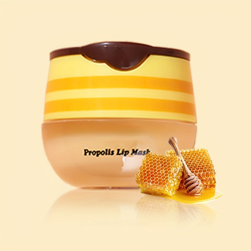 Moisturizing Propolis Honey Lip Balm 8pcs, Lip Mask with Stick - Honey Pot Valentine's Day Gift