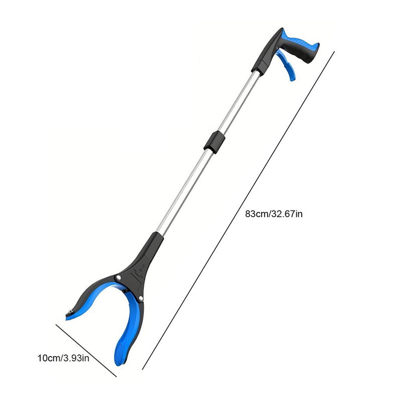 Heavy-Duty Grabber Reacher Tool – 90° Rotating Head Litter Picker & Long-Handle Trash Grabber for Hard-to-Reach Areas, Garden & Home Use
