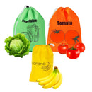 Fresh Fruit & Veggie Storage Bag - Eco-Friendly, Reusable, Drawstring Closure for Tomatoes, Lettuce, Herbs, and More - Keeps Produce Fresher for Up to 2 Weeks