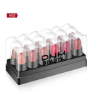 12-Color Eyeshadow Lipstick Set – 2 in 1 Long-Lasting Cream Sticks with Glitter & Matte Finishes in Black, Gray & Mixed Shades