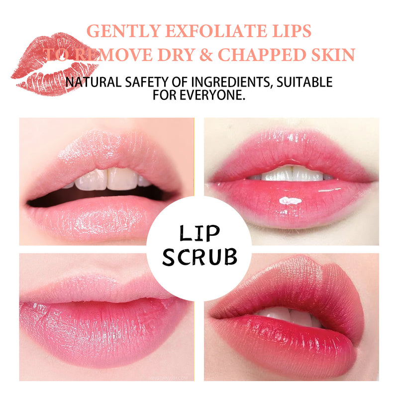 EELHOE Strawberry Lip Scrub, Moisturize Lips, Prevent Dry Crack, Moisturize Dead Skin, And Fade The Corners Of Lips