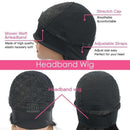 Headband Wig Loose Deep Wave Human Hair Scarf Wig No GLUE Easy Wear
