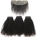 Super Double Drawn 12A Grade Afro Kinky Curly BUNDLES with CLOSURES &