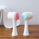 2-in-1 Silicone Facial Scrubber & Manual Face Massager Double-Sided Exfoliating Brush with Soft Bristles No Power Needed for Daily Care