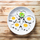 Creative Egg Mold Rings Fun Shapes 5Pcs Circle, Heart, Flower, Star & Mickey