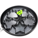 Creative Egg Mold Rings Fun Shapes 5Pcs Circle, Heart, Flower, Star & Mickey