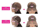 13x4 HD Transparent Lace Front Bouncy Curl Human Hair Wigs 200% Density