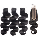 Super Double Drawn 12A Grade Body Wave BUNDLES with CLOSURES & FRONTAL
