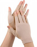 Women Sunblock-Fingerless Gloves UV-Sun-Protection Driving Non-Slip Outdoor Gloves