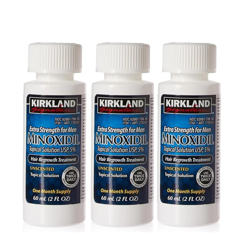 Minoxidil Liquid Extra Strength Hair Regrowth Treatment for Men, Women