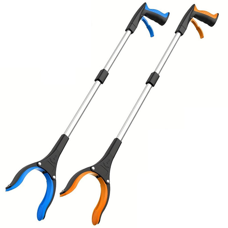 Heavy-Duty Grabber Reacher Tool – 90° Rotating Head Litter Picker & Long-Handle Trash Grabber for Hard-to-Reach Areas, Garden & Home Use
