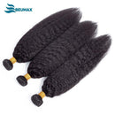 10A Grade 3/4 Kinky Straight Bundles With 4x4 Closures and 13x4 Fronta