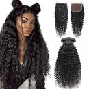 BeuMax 10A Grade 3/4 Deep Wave  Bundles with 4x4 Closure Brazilian