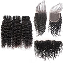 Super Double Drawn 12A Grade Jerry Curl BUNDLES with CLOSURES & FRONTA