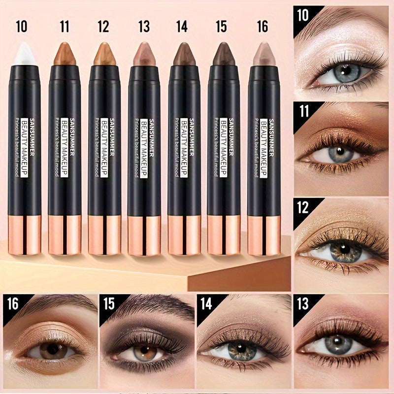 7-Pieces Waterproof Eye Shadow Stick Set