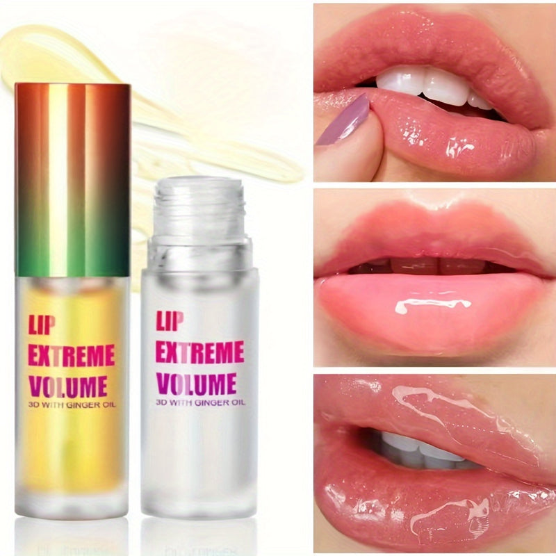 2pcs Instant Lip Plumping Serum- Long-lasting Plumping, Thickening, and Moisturizing Oil, Suitable for All Skin Types- Makes Lips Plump and Smooth