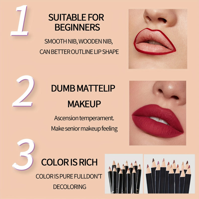 36-piece Matte Lip Liner Set