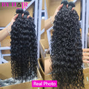 12A Water Wave Bundles Peruvian 100% Human Hair Bundles 1/3/4 Bundles Deal Wet And Wavy Curly Hair Raw Hair Weave Extensions