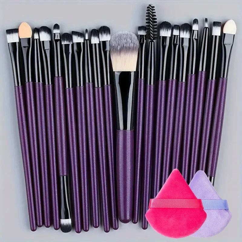 20Pcs Makeup Brushes Set Eyeliner Brush Blending Brush Cosmetic Foundation Makeup Brush for Cheeks Eye Brush Make Up Beauty Set