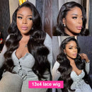 Body Wave 13x6 HD Transparent Lace Front Human Hair Wigs For Black Women 30 36 Inch 13x4 Lace  Frontal Brazilian Wigs