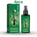 "Applying Care Repair Thickening Hair Spray to hair"