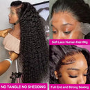 300% Density 13x6 Hd Transparent Deep Wave Lace Frontal Wig Brazilian Human Hair 13x4 Curly Lace Front Glueless Wigs For Women