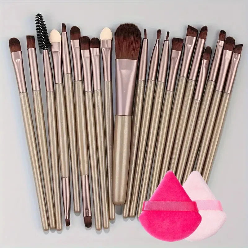 20Pcs Makeup Brushes Set Eyeliner Brush Blending Brush Cosmetic Foundation Makeup Brush for Cheeks Eye Brush Make Up Beauty Set