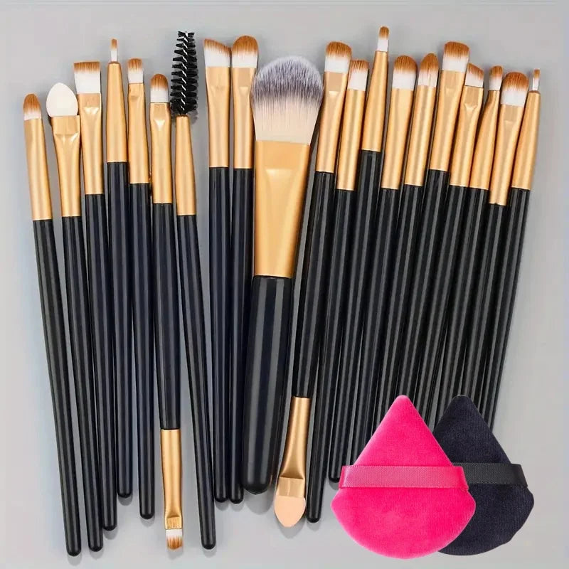 20Pcs Makeup Brushes Set Eyeliner Brush Blending Brush Cosmetic Foundation Makeup Brush for Cheeks Eye Brush Make Up Beauty Set