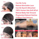 Body Wave 13x6 HD Transparent Lace Front Human Hair Wigs For Black Women 30 36 Inch 13x4 Lace  Frontal Brazilian Wigs