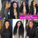 300% Density 13x6 Hd Transparent Deep Wave Lace Frontal Wig Brazilian Human Hair 13x4 Curly Lace Front Glueless Wigs For Women