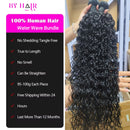 12A Water Wave Bundles Peruvian 100% Human Hair Bundles 1/3/4 Bundles Deal Wet And Wavy Curly Hair Raw Hair Weave Extensions