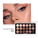 18-Color Eyeshadow Palette – Pearlescent, Matte, Fine Shimmer, Glitter, Earth Tones, Long-Lasting, High-Performance