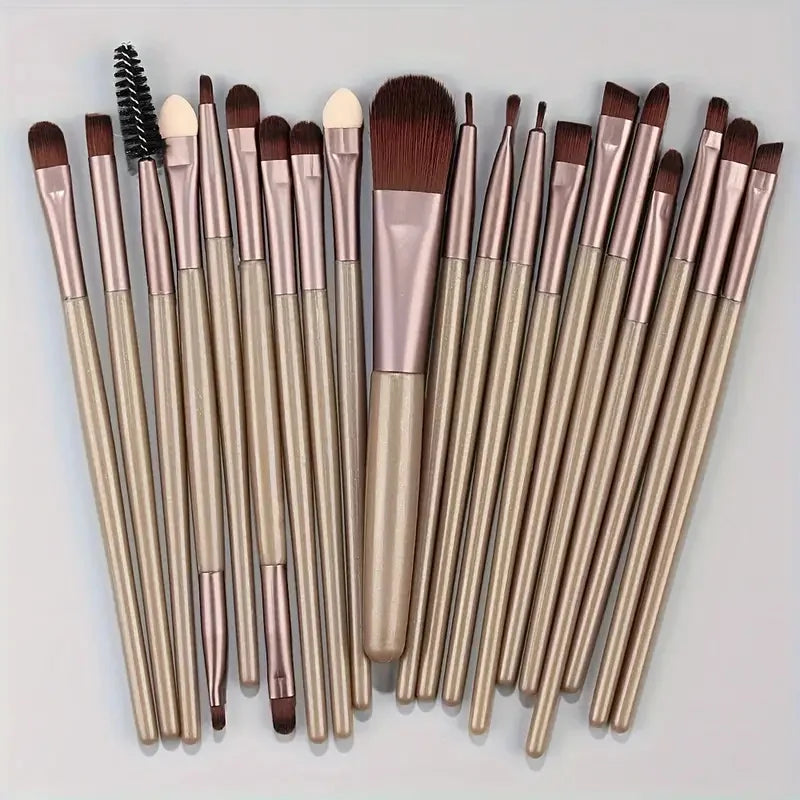 20Pcs Makeup Brushes Set Eyeliner Brush Blending Brush Cosmetic Foundation Makeup Brush for Cheeks Eye Brush Make Up Beauty Set