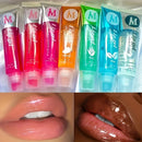 6Pcs/Set, Moisturizing Clear Lip Gloss, VE, Rosehip, Argan, Peppermintaloe, Coconut Flavor, Translucent Plumping Lip Oils Gift S