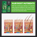 "Applying Care Repair Thickening Hair Spray to hair"