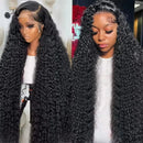 13x4 Jerry Curly Lace Front Wigs Human Hair 13x6 HD Lace Front Wigs 32 Inch Pre Plcked Brazilian Curly Natural Color