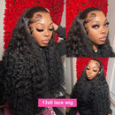 300% Density 13x6 Hd Transparent Deep Wave Lace Frontal Wig Brazilian Human Hair 13x4 Curly Lace Front Glueless Wigs For Women