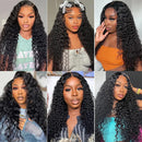 13x4 Jerry Curly Lace Front Wigs Human Hair 13x6 HD Lace Front Wigs 32 Inch Pre Plcked Brazilian Curly Natural Color