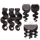 Super Double Drawn 12A Grade Body Wave BUNDLES with CLOSURES & FRONTAL