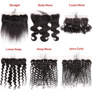 10A Grade THREE PART 13x4 Lace Frontal Remy Human Hair Closure With Ba