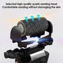 Using Care Tool Dead Hard Skin Callus USB on feet